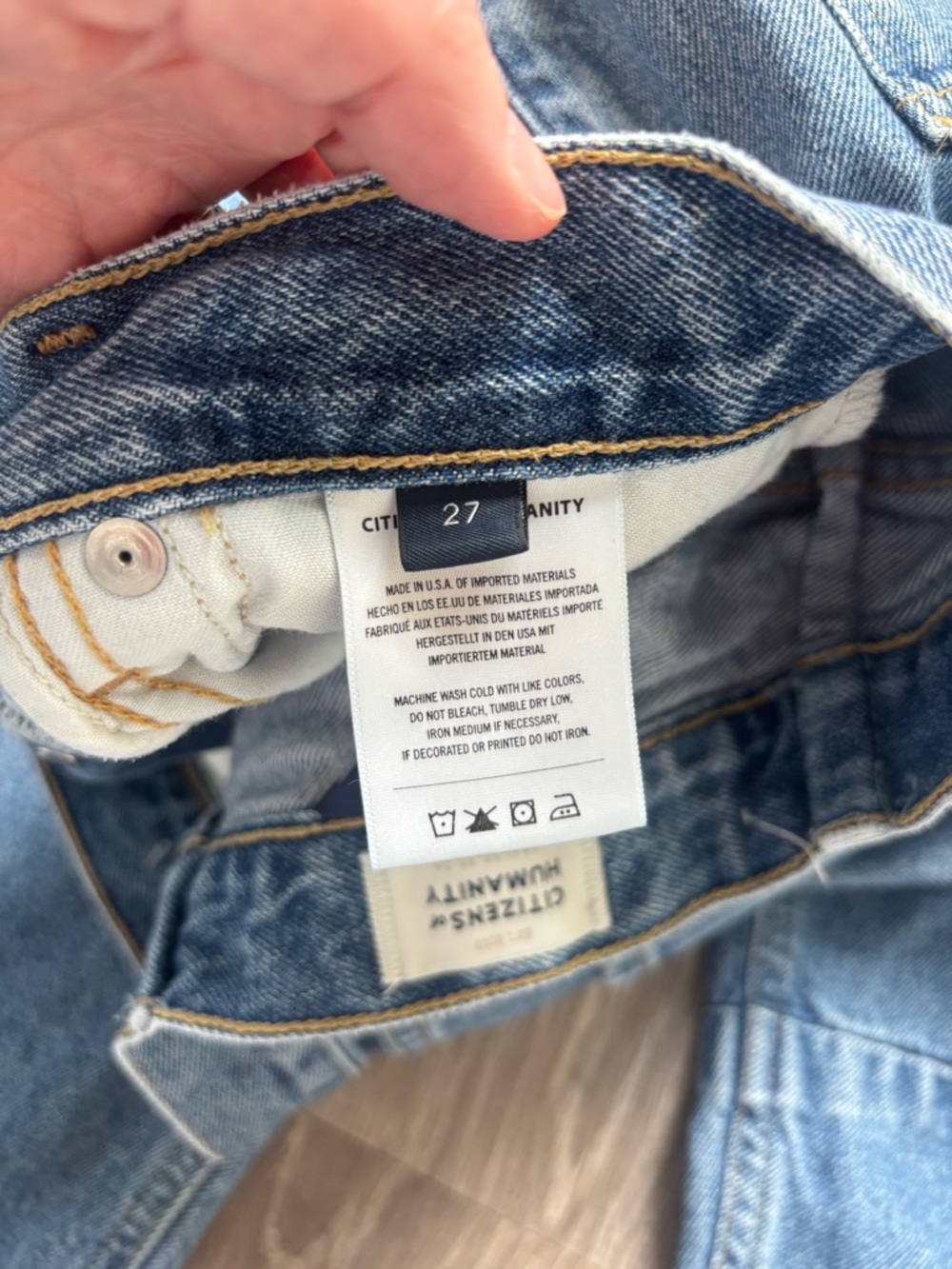 Citizens Of Humanity Horseshoe Barrel Jeans Size 27 - Picture 5 of 5